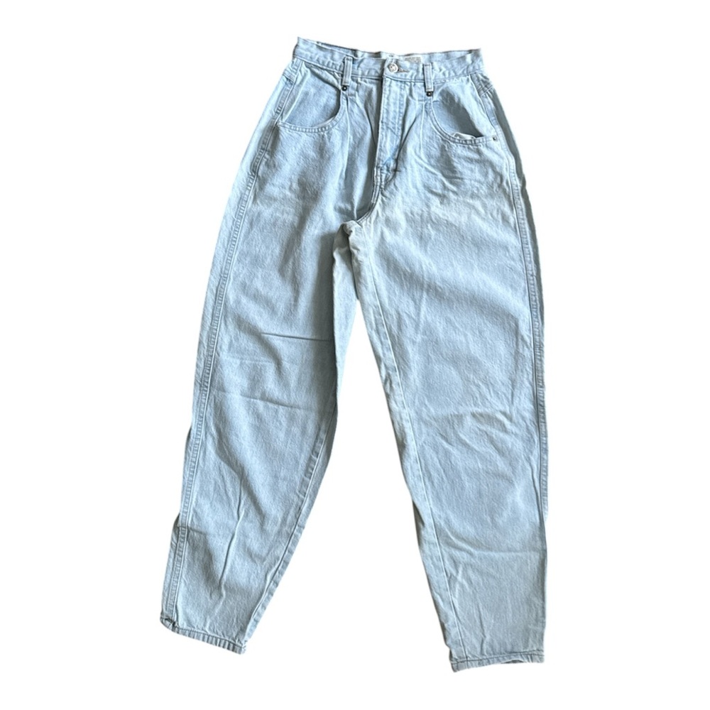 BRITTANIA Vintage Retro Light Blue Denim Jeans, Baggy, Hourglass Mom Women 10